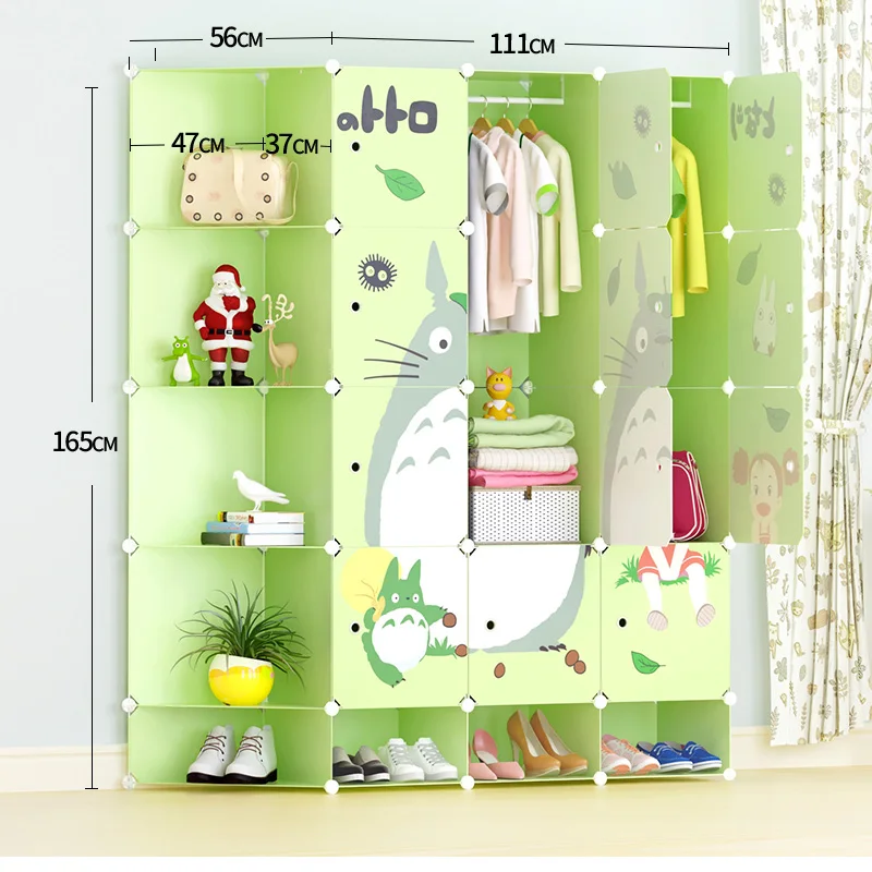 Portable Kids Wardrobe Bedroom Closet Children Storage Organizer