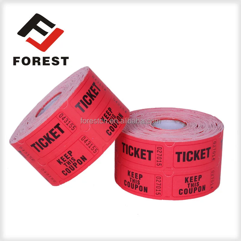 Supply raffle tickets, lottery ticket printing