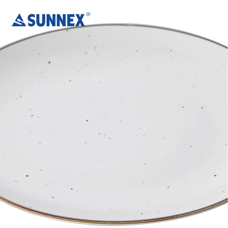 SUNNEX 2022 Hot sale High Quality Multi Size All Set Pure White Simple Luxury  Porcelain Plates  Party Handmade Wedding  Hotel