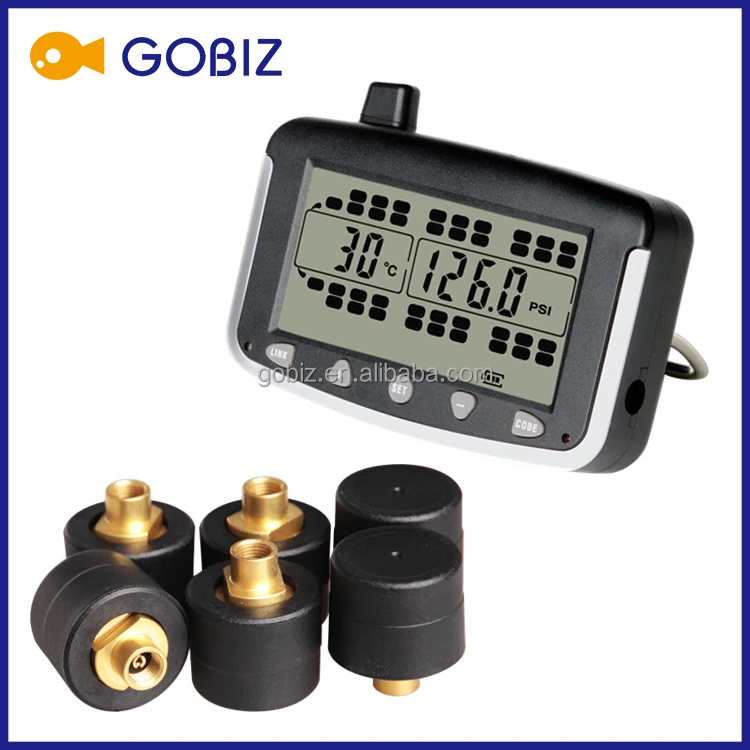 tire pressure gauge monitoring system 38tires external/internal sensor truck/BUS TPMS with school bus / bus / RV