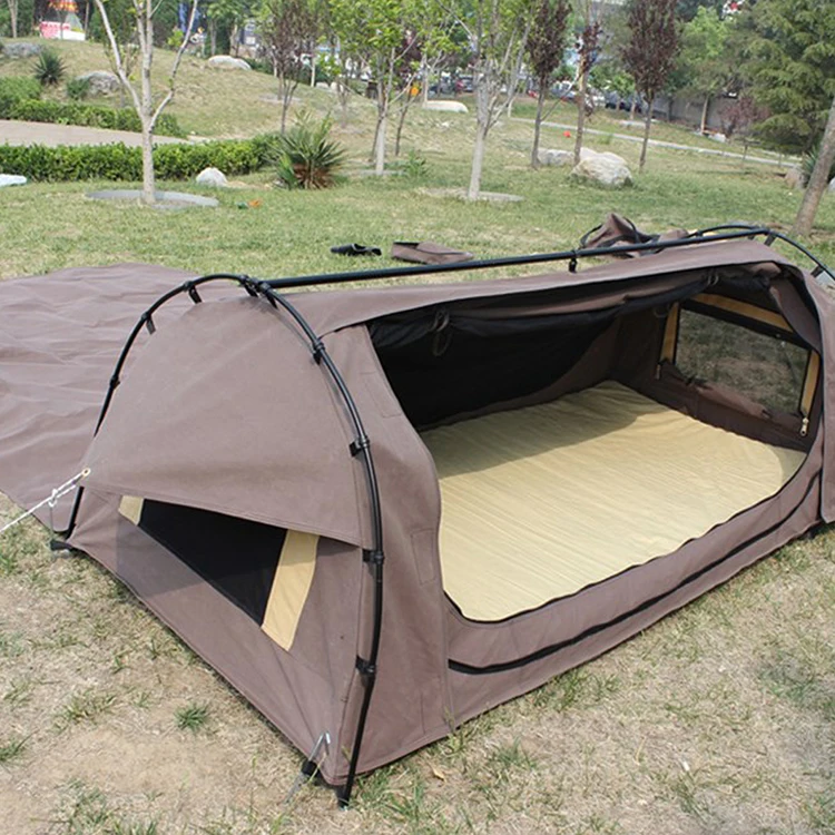 Wholesale double layer 2 person outdoor folding swag tent
