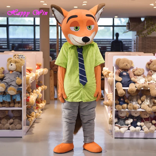 Hot sale halloween popular movie Judy Bunny Nick Fox Flash sloth zootopia mascot costume