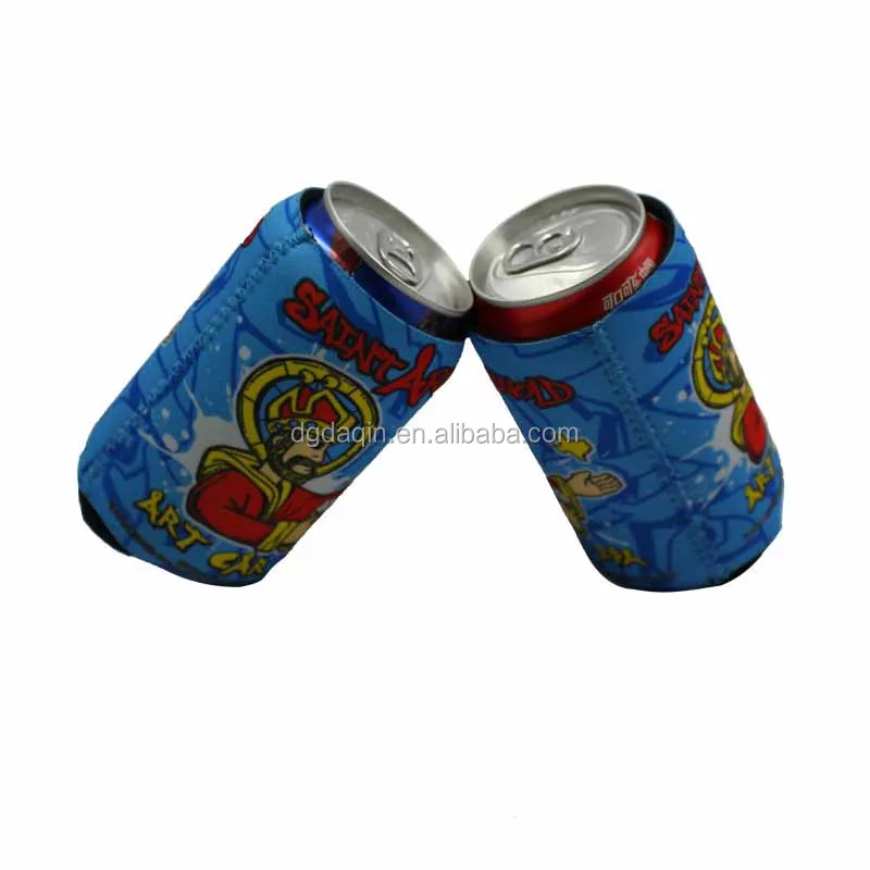 High Quality Factory Price Promotion Gift Sublimation Gel Beer Neoprene Can Cooler