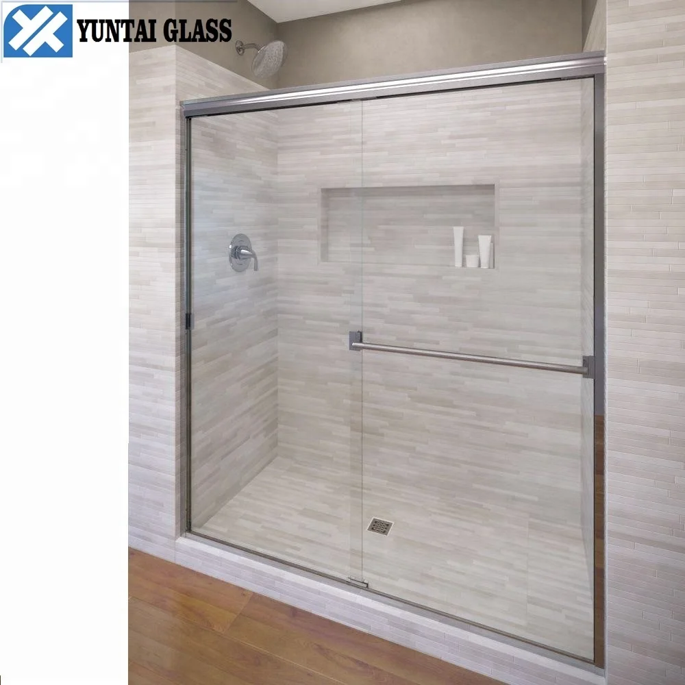 high quality 6mm 8mm 10mm 12mm optiwhite clear frameless folding tempered glass shower cubicles doors with CE