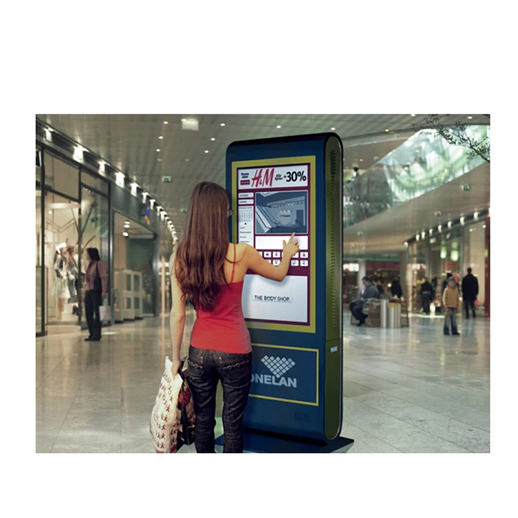 
outdoor digital signage kiosk 65 inch IP65 Waterproof good cooling system portable lcd advertising display 