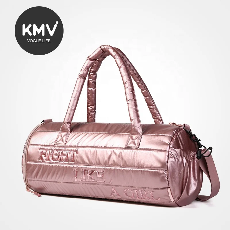 Модная блестящая женская сумка для фитнеса
