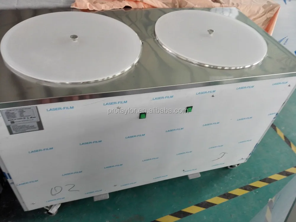 New Style-32 C degree Fried Ice Cream Machine double pan