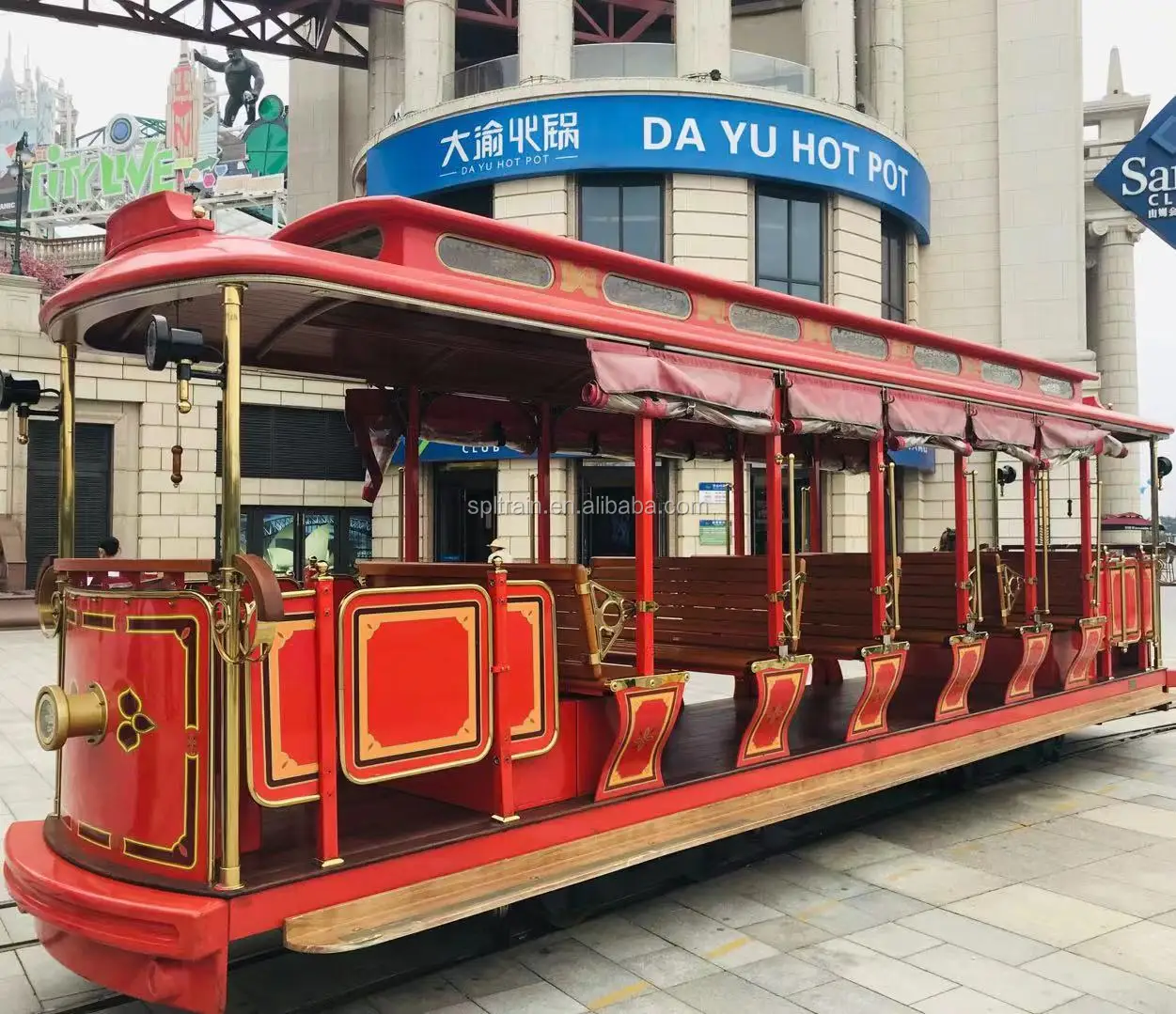 
Rail tram passenger trolley 24 inch track space 