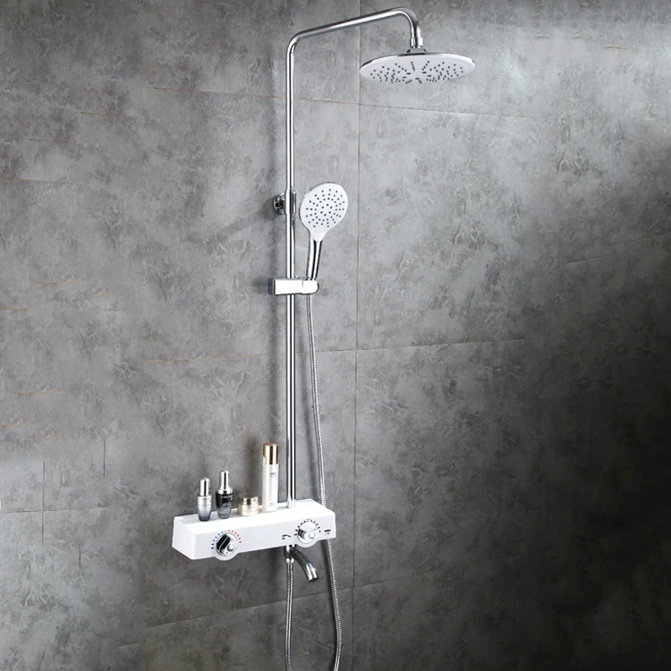 Custom fitting 6mm glass bathroom shower set cheap price hand shower set