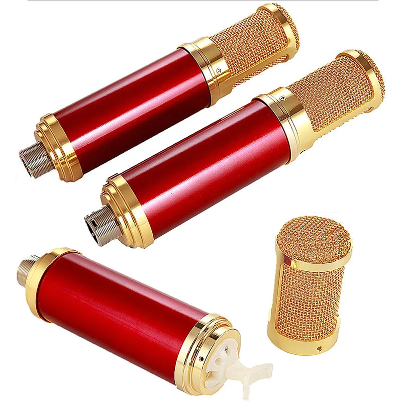 Professional 34mm Capsules Gold USB Studio Recording Condenser Microphone