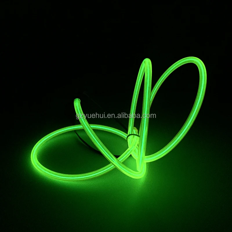 Гибкий неоновый светильник 5,0 мм, цветная трубка из EL-провода, 10 цветов на выбор, не включая контроллер EL для украшения игрушек, поделок, вечеринок