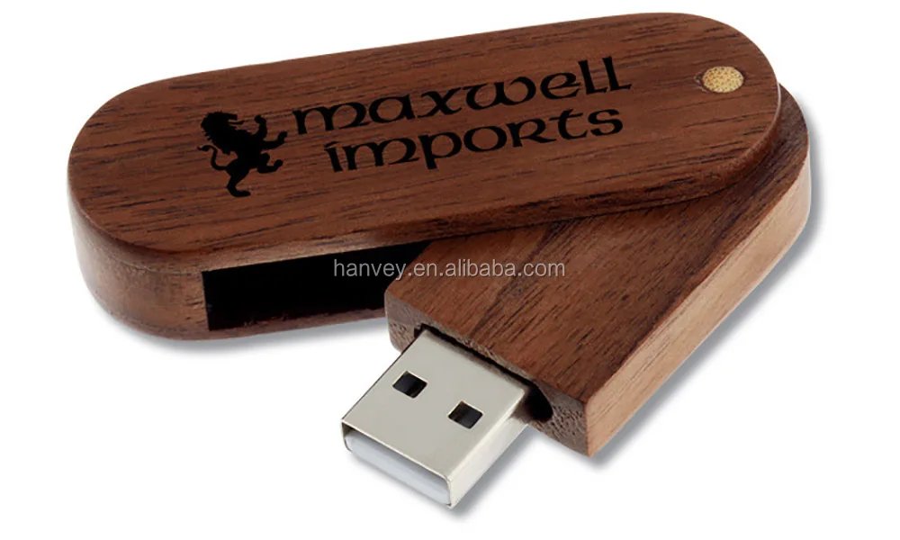  Высокое качество оптовая продажа дешевые 1 ГБ выдвиженческие изготовленные на заказ HV-808 бамбук деревянный вращающийся usb флэш-накопитель флэш-память
