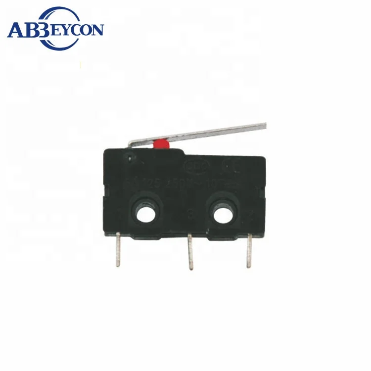 M6 3 Pin SPDT Mini 40t85 5a 250v длинная Рычажная микропереключатель мышь