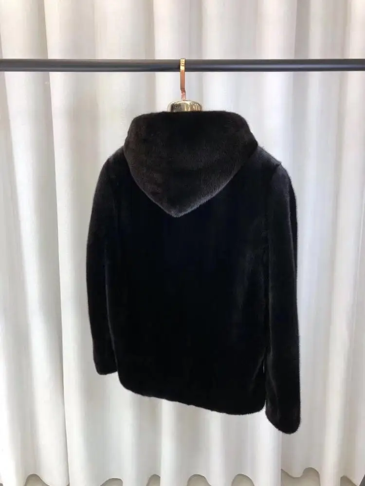 YR1133 Denmark Import Top Quality Mink Fur Jacket for Men