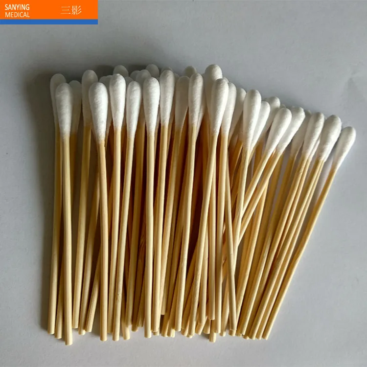 
Disposable Medical Cotton Buds, Bamboo Cotton Swab 