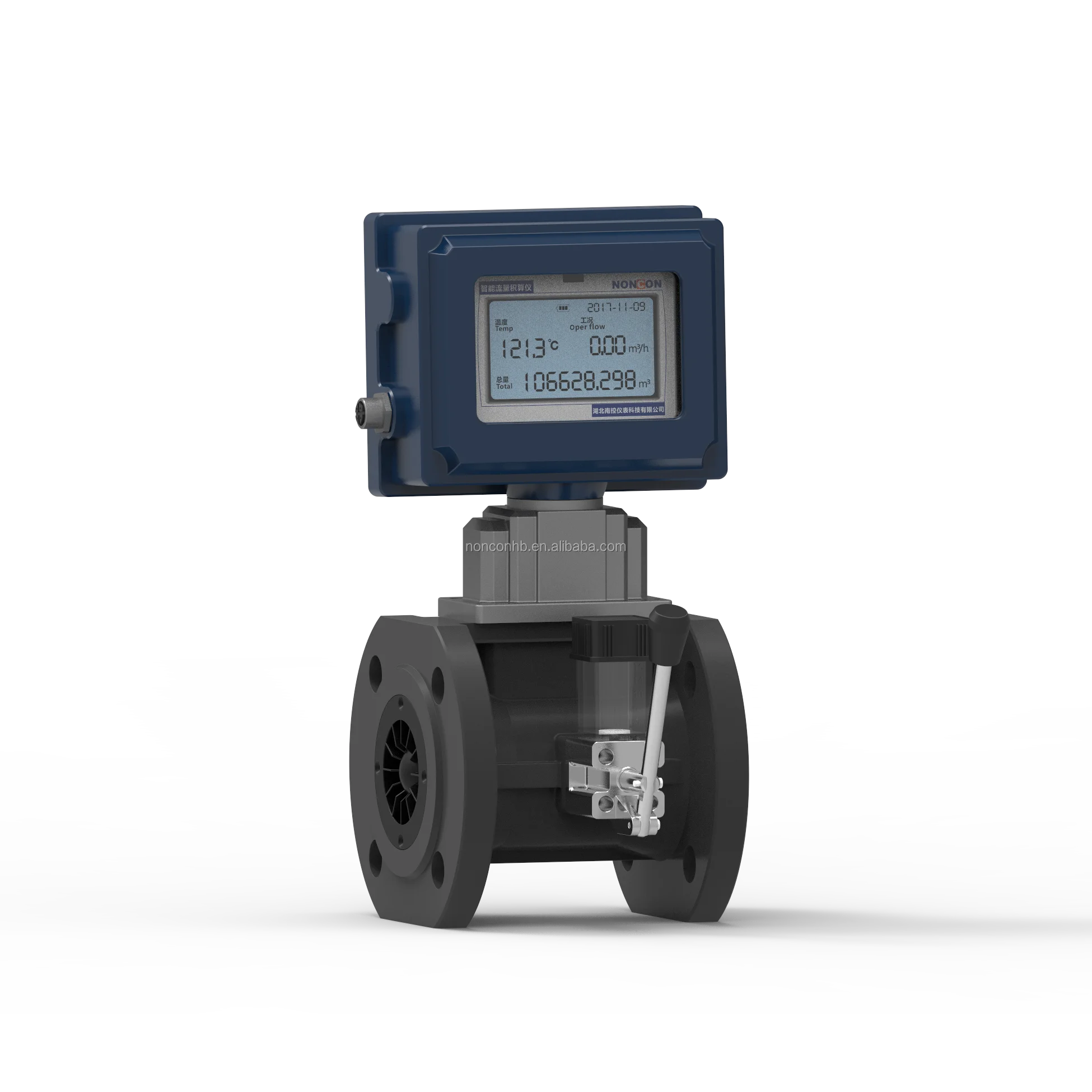 digital natural Gas air turbine flow meter sensor ammonia argon flowmeter with temperature pressure compensation