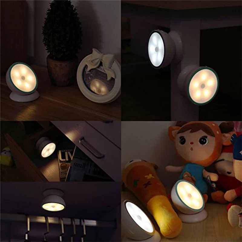 Portable USB Rechargeable  waterproof IPX5 Human Body Induction Motion Sensor LED Night Light LED work light