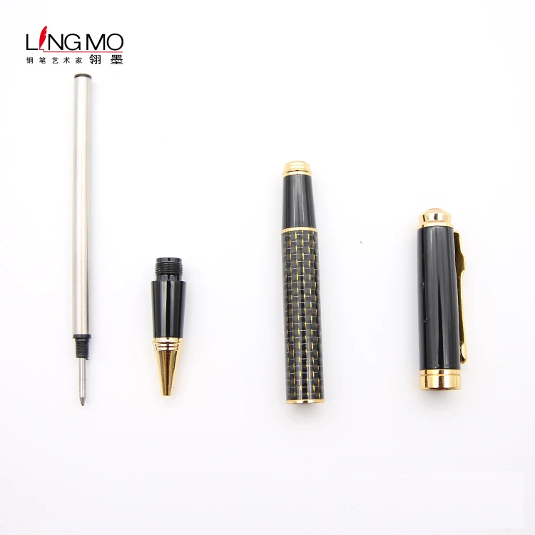 Made in china products office pen promotional golden metal roller pen