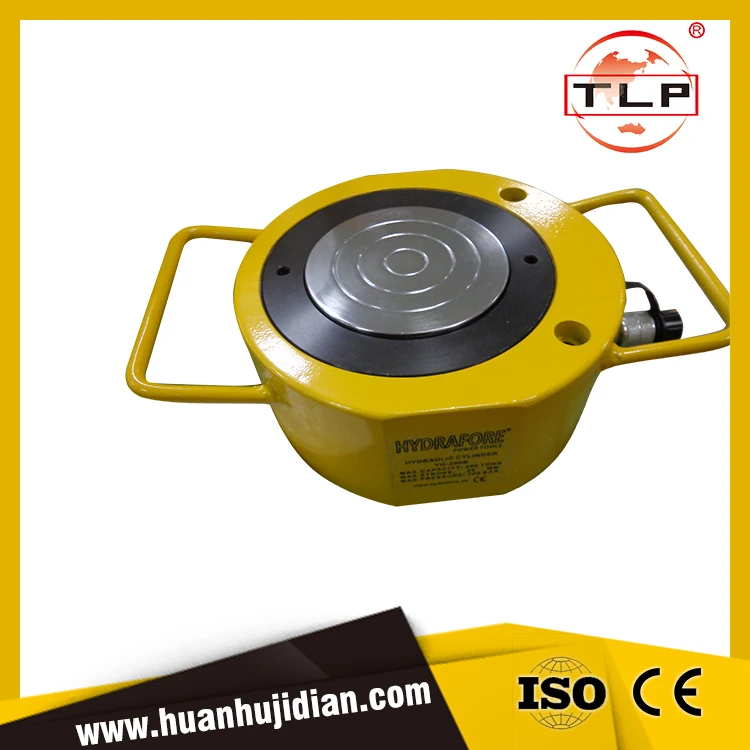 Low Height Flat Hydraulic Cylinder Jack 100 Ton Capacity