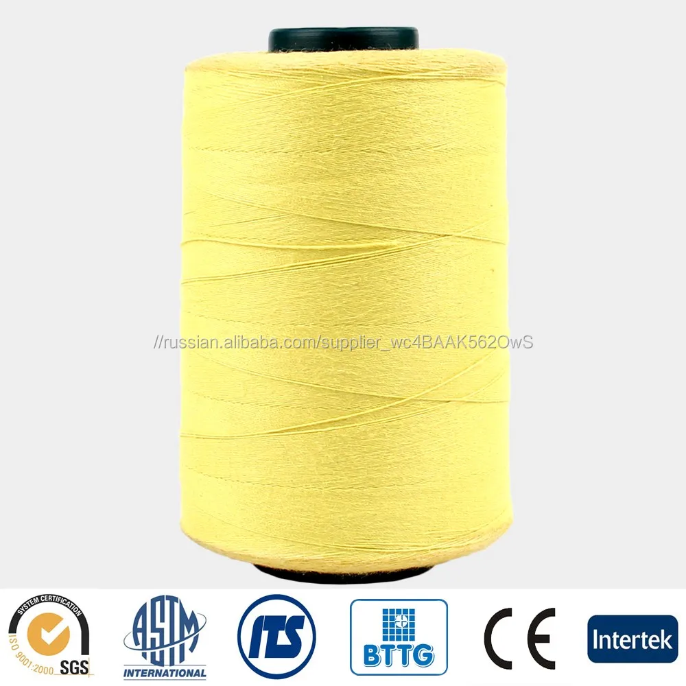 Para арамидных Огнезащитных Анти-вырезать Резьба Высокая Прочность Высокотемпературная Упорная Резьба Промышленных Поток