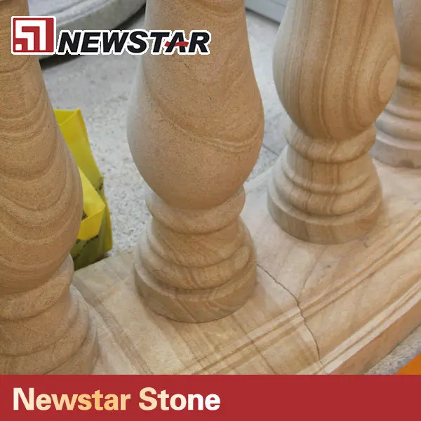 Newstar Sandstone Yellow Marble Columns