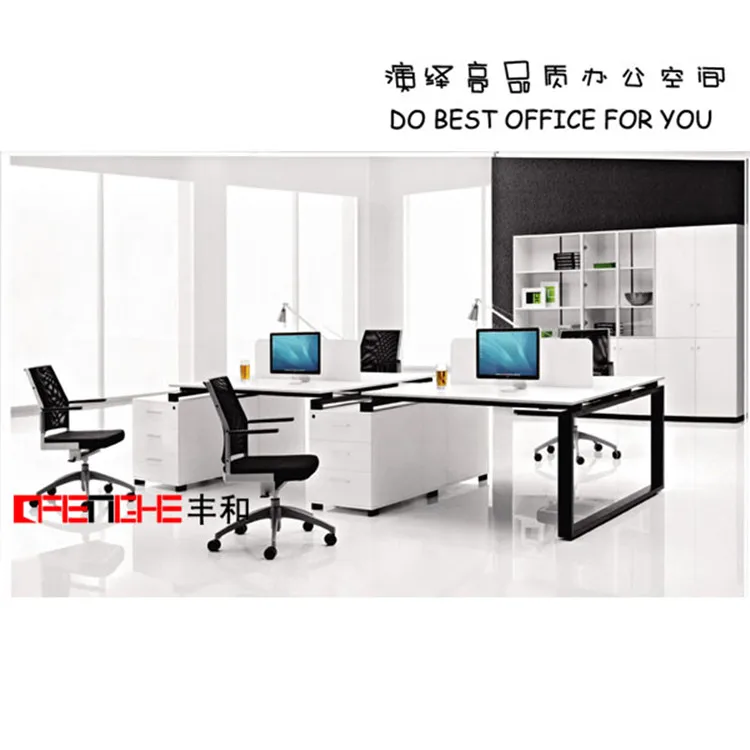 
Used Partitions 4 Person Office Cubicle Desk For Small Spaces 