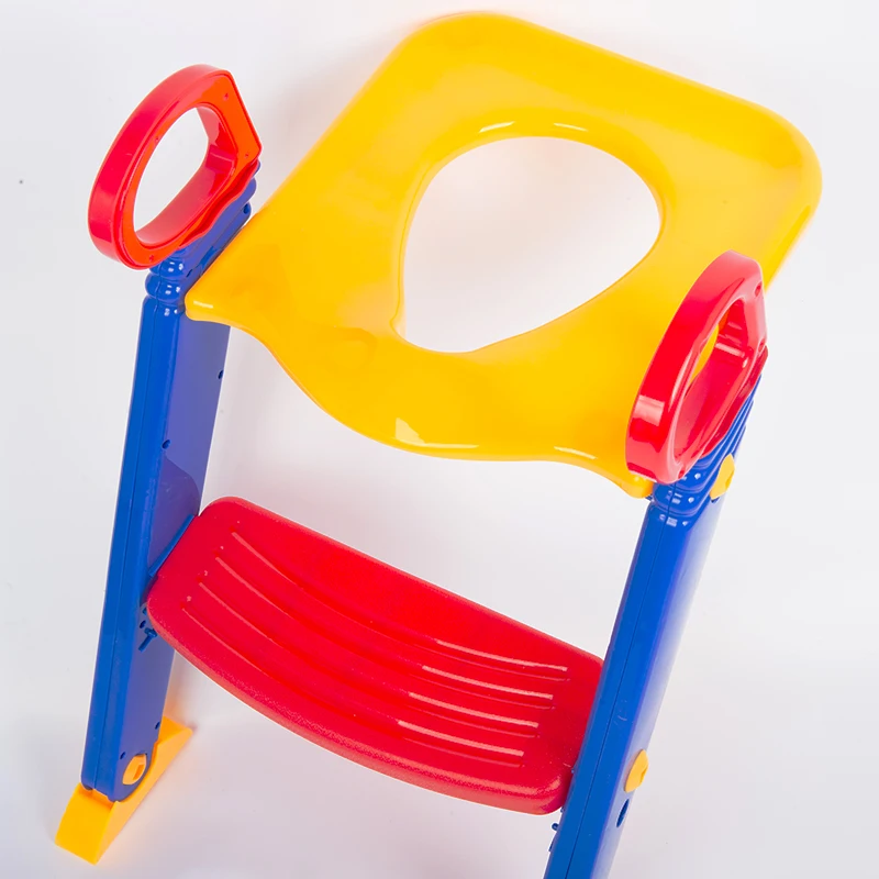 
factory price plastic folding kids potty training seat with step 