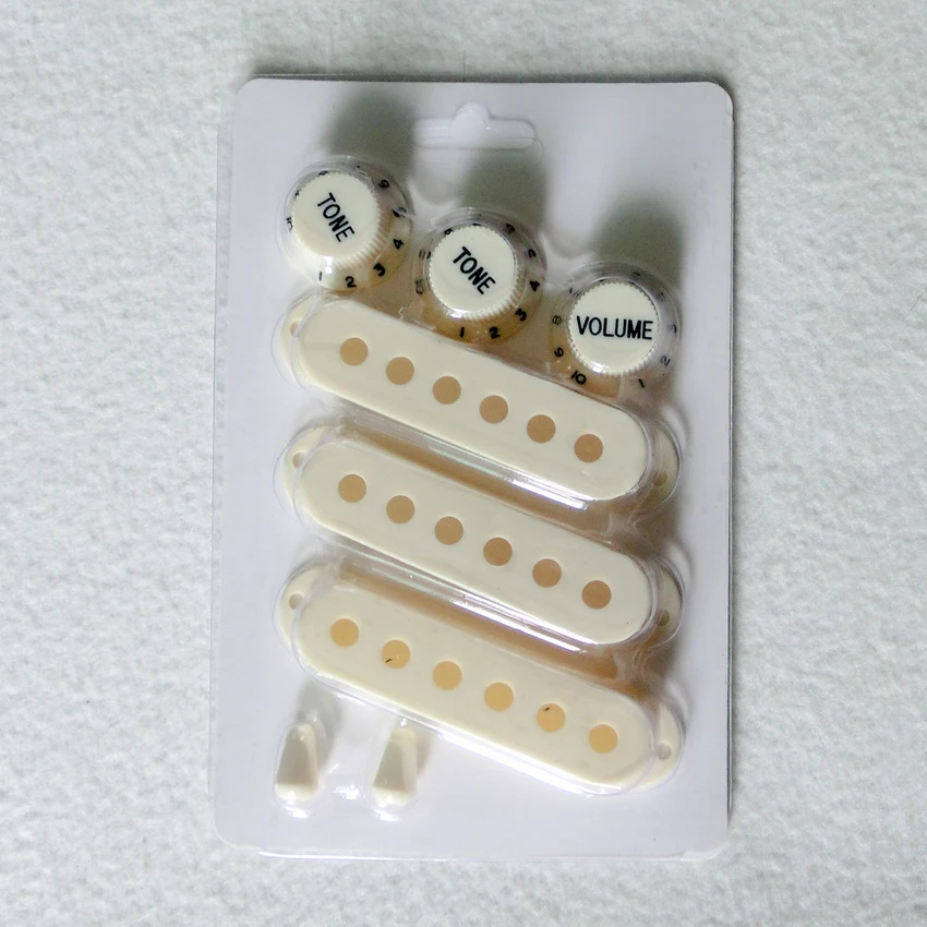 Best selling guitar kit vintage color ST electric guitar covers knobs with switch tip guitar kit