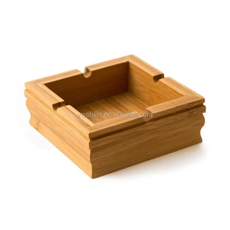 Newest design Personalized Cheap Bamboo ashtray