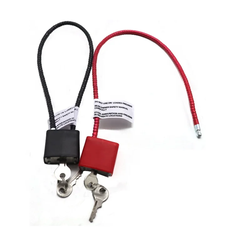 Замок для кабельного пистолета, длина кабеля 15 дюймов, пусковой механизм, кабельный замок