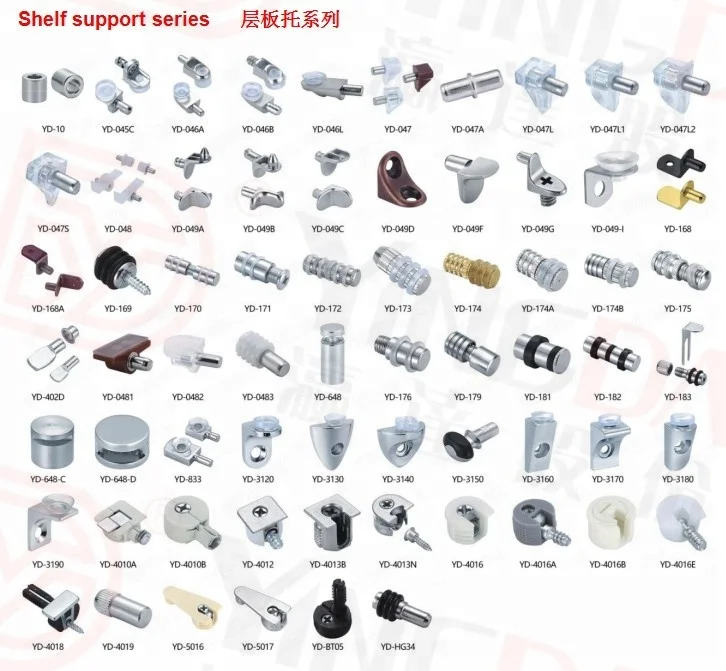 YD-4013B Furniture kitchen cabinet shelf support from shelf support factory