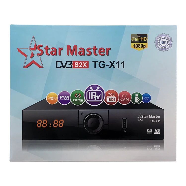 
Star Master TG X11 High Quality digital tv decoder 1080p full High Definition dvb s2 receiver 