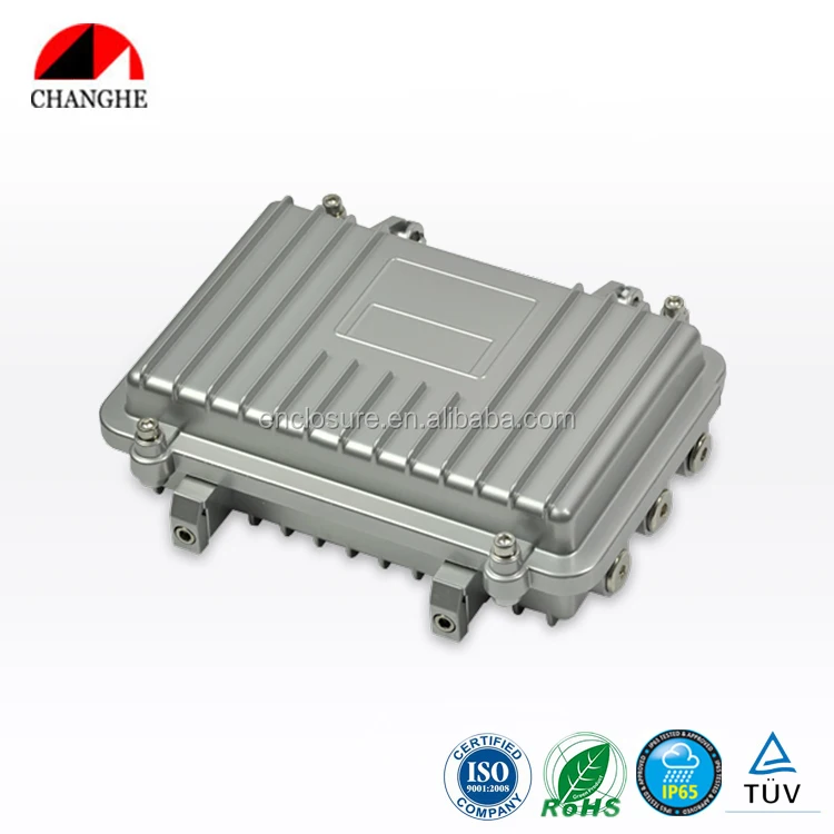 
CHANGHE IP65 Aluminium Die Cast CATV Outdoor Amplifier Enclosure 210x130x58mm 