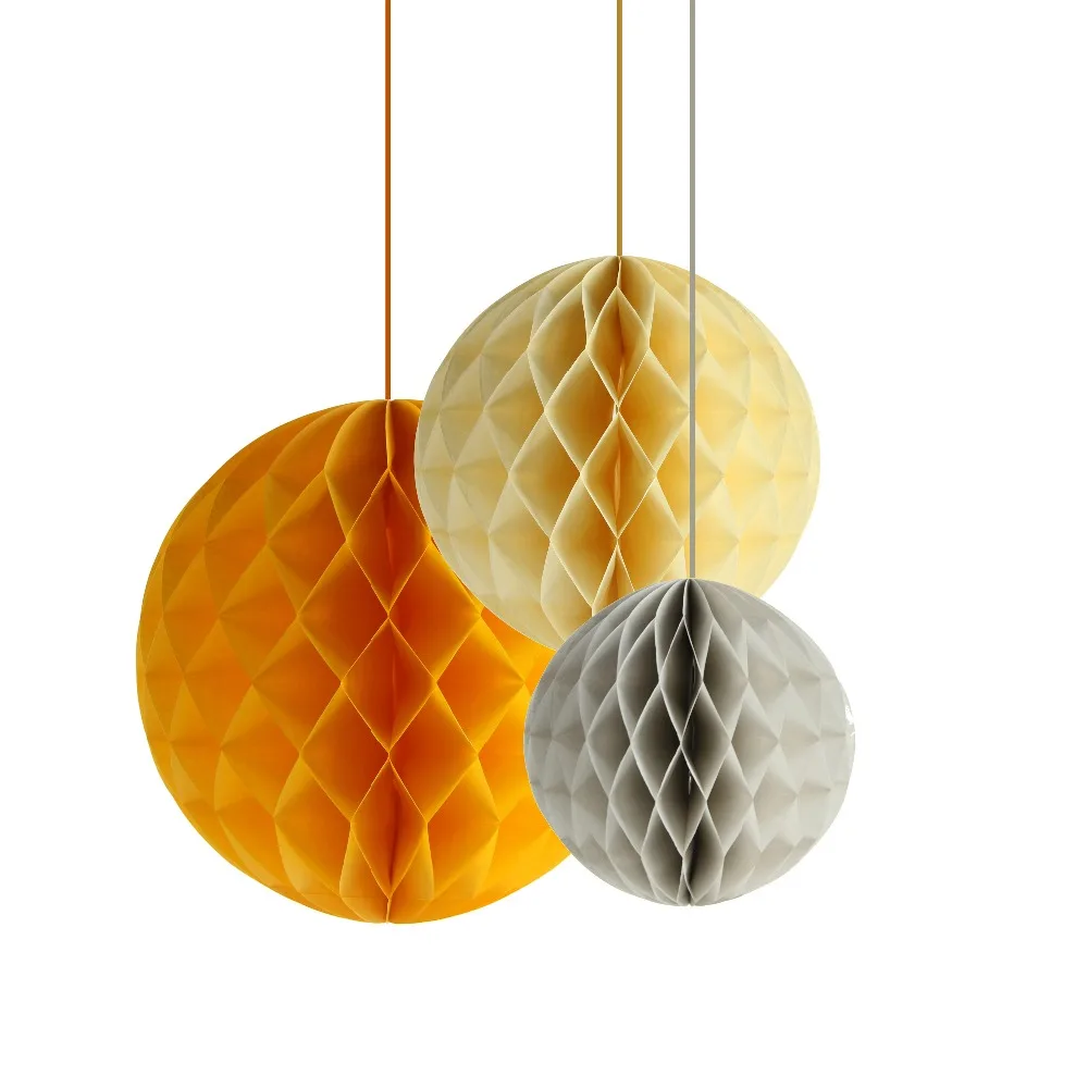 Paper Honeycomb Ball Three Pieces Set For Wedding Decoration Activity Decoration Necessary Honeycomb Ball