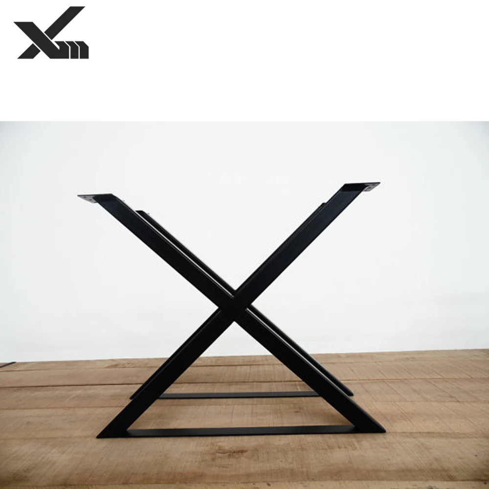 
Stainless steel,iron Furniture metal x leg table welding gold metal desk base steel silver chrome table legs polish 