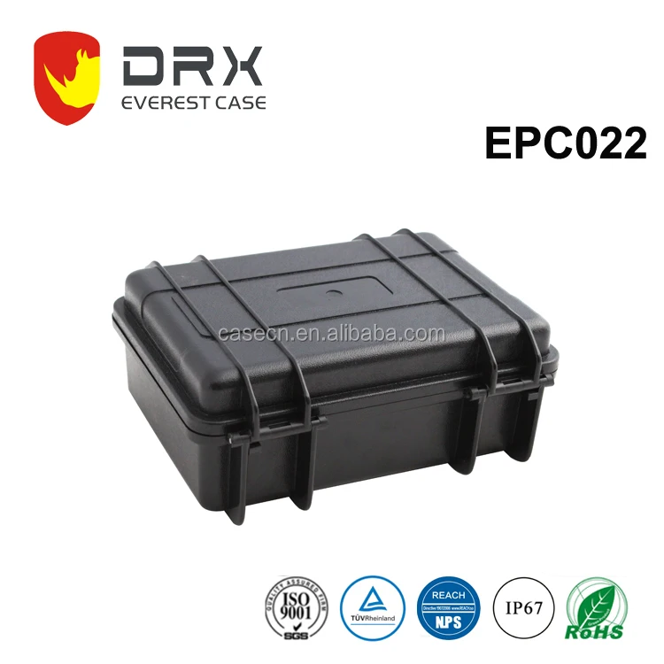 
DRX Hard Plastic Cigar Case Humidor Box with Handle and Foam 