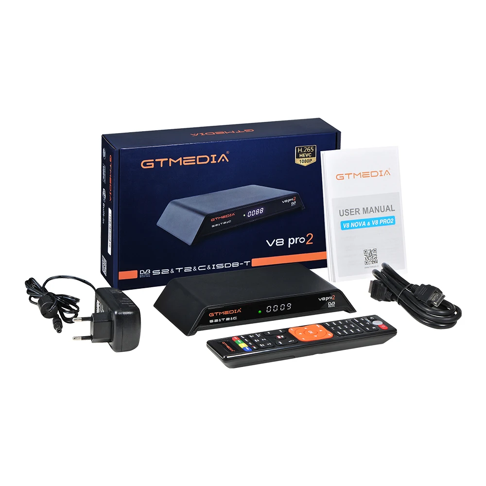  Gtmedia V8 pro2 H.265 Full HD DVB-S2 DVB-T2 DVB-C-цифра спутниковый телевизионный ресивер Встроенный Wi-Fi сильнее цифрового ТВ Декодер каналов кабельного телевидения