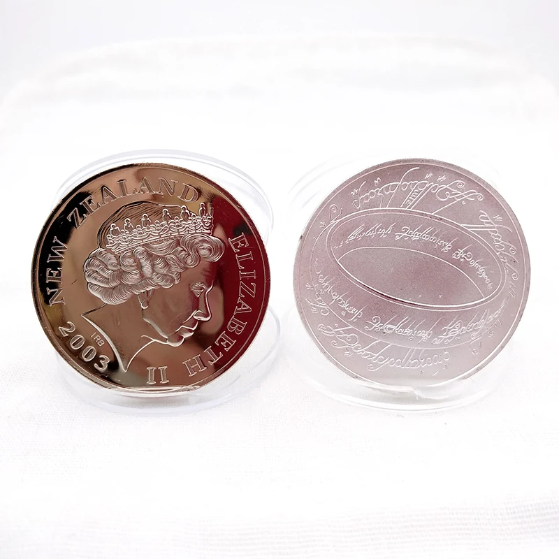 Custom new zealand coin queen elizabeth ii gold silver souvenir coin