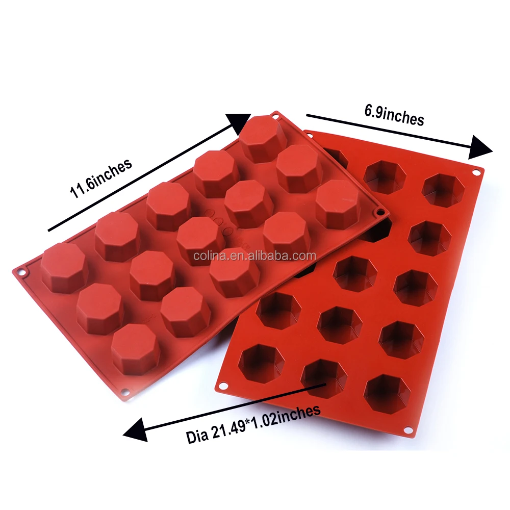 
Silicone Cake Mould regular octagon shape silicone cake pan silicone chocolate mould 