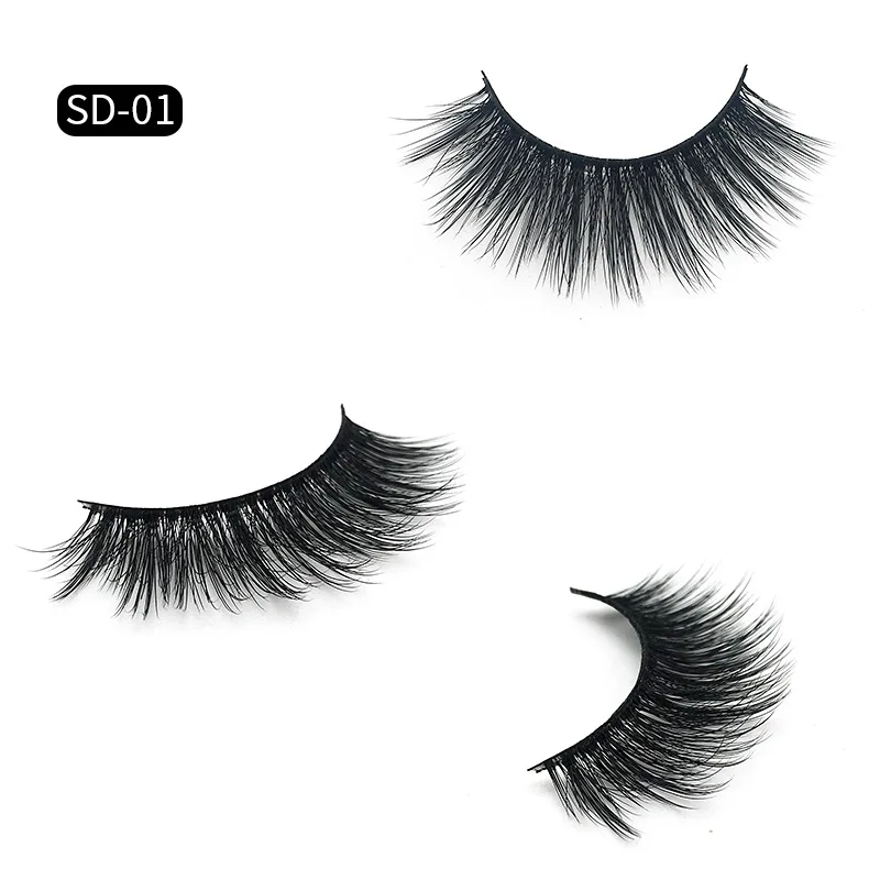 Private Label 3D Silk Eyelashes Fake Mink High Quality Lashes