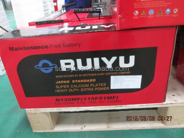 Дубай оптовая продажа рынок автомобиль mf батарея дешевые товары из китая