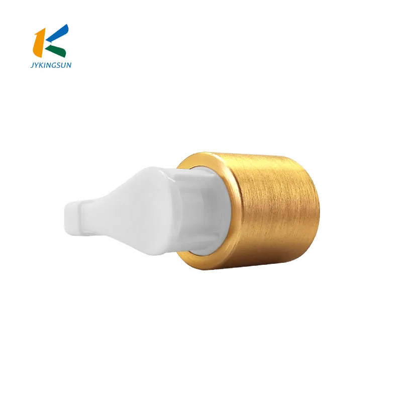 High Quality 24/415 Gold Aluminum Lotion Pump Sprayer Caps For Cosmetic Packaging
