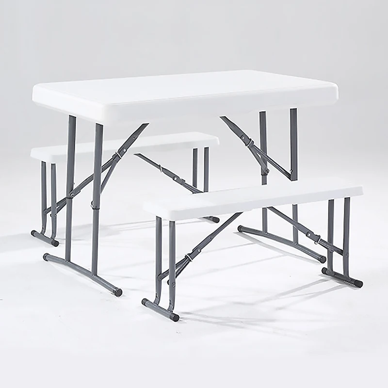 Rollyable portable for dinner picnic table suitcase adjustable small folding table