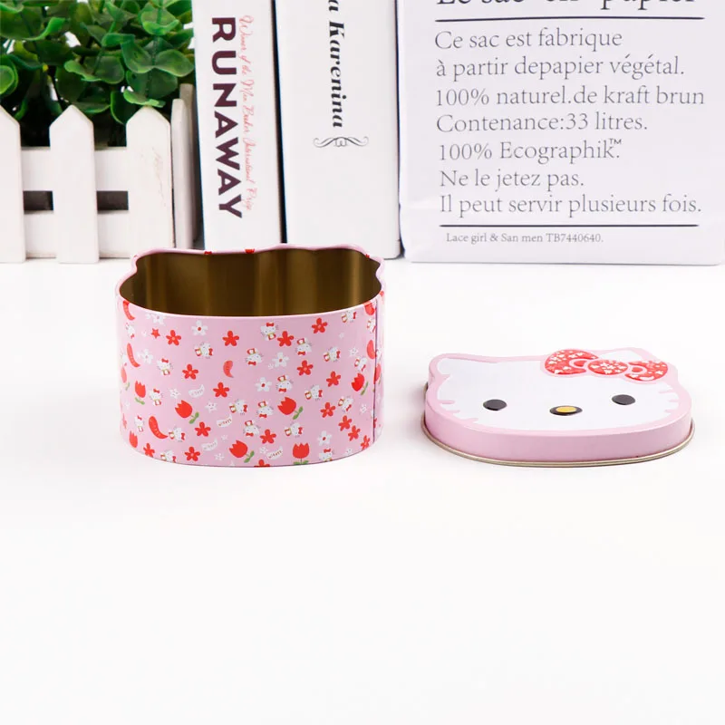  Коробка для конфет TOPSTHINK с рисунком Hello kitty в форме кота русский Набор малышей коробка оловянной милой подарочной коробке девочки