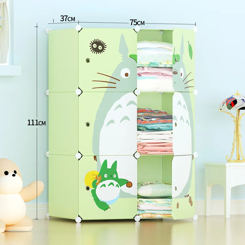 Diy Plastic Wardrobe Child Closet Kid Room Storage