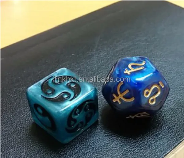 Custom engraved logo dices