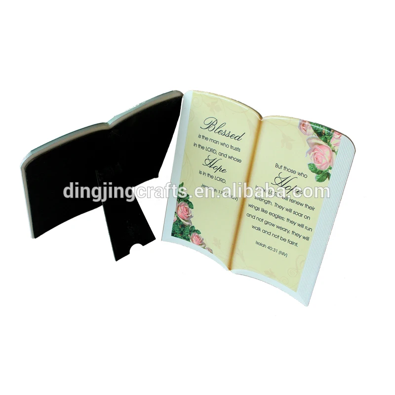 
Decorative book shape custom ceramic colored glaze ceramic kitchen wall plaque 