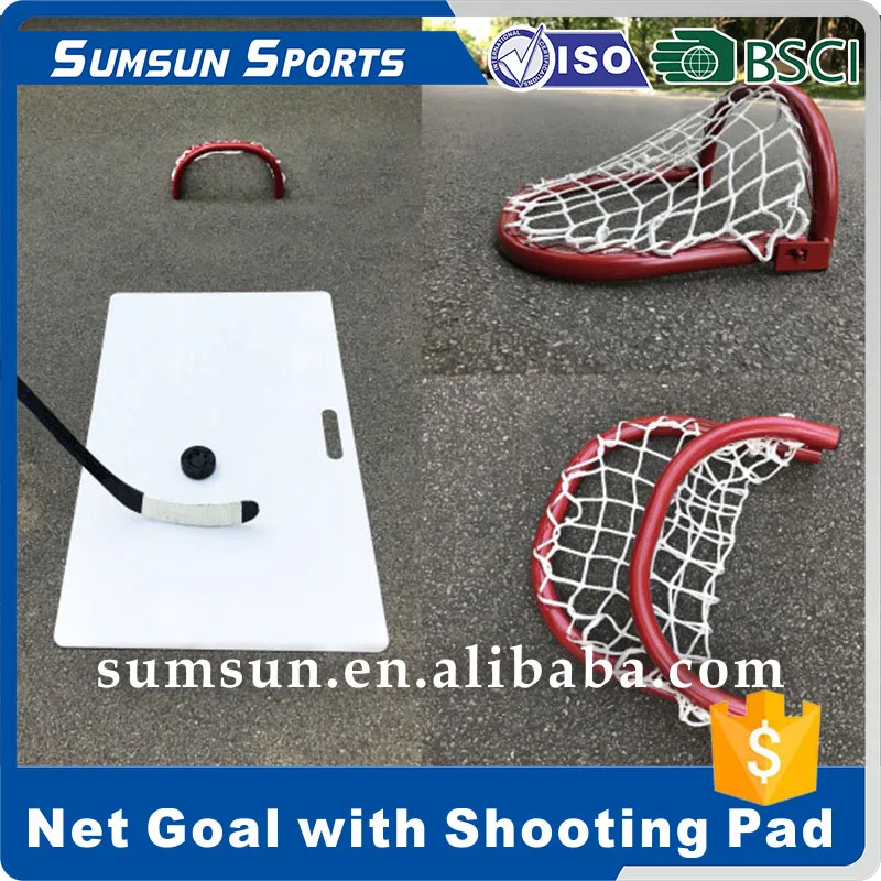 Hockey Skill Practice at Home & Abroad for Sauce Mini Hockey Goal