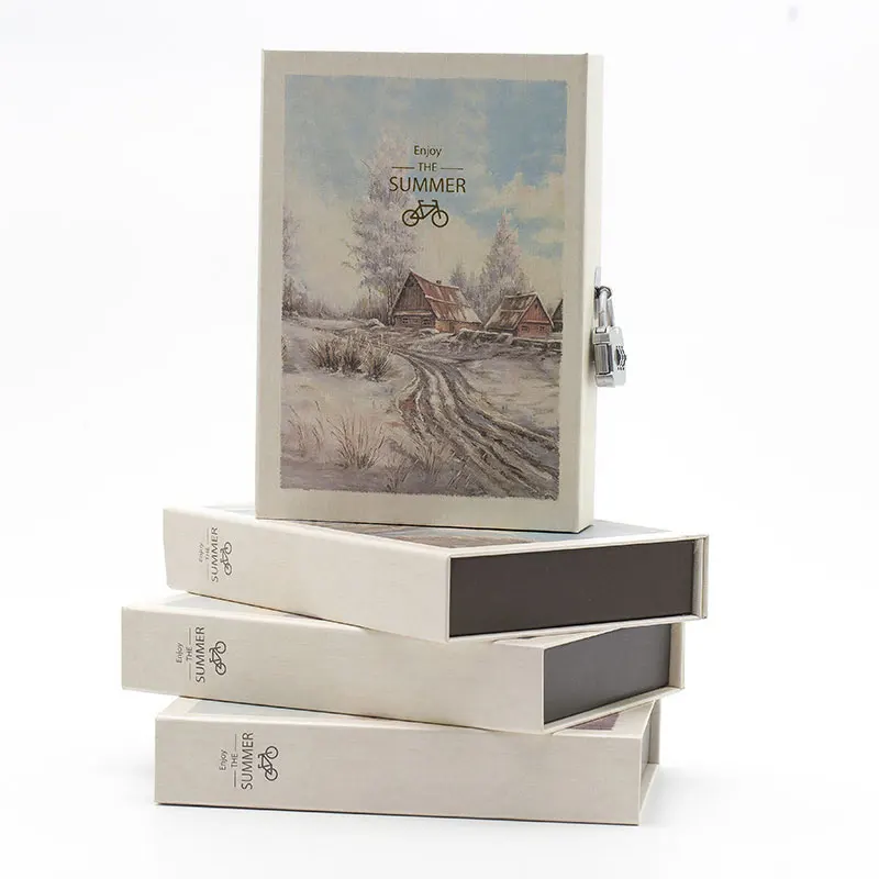 Custom Made Cute Notebook girls lock Diary With Lock And Key