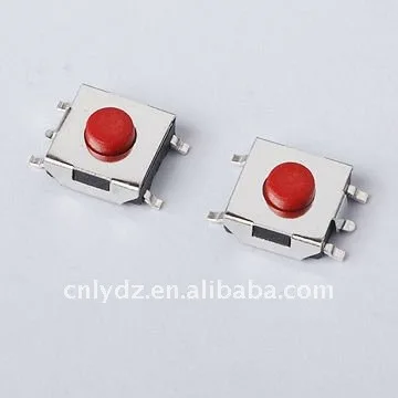 smd micro switch tact switch push botton switch 6.2*6.2*3.5mm red botton